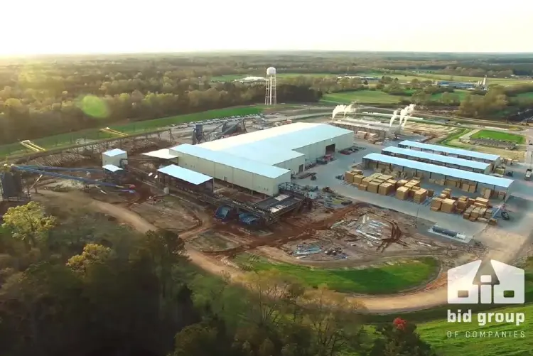 Historic image representing Biewer's automated sawmill in Newton, Mississippi in 2017